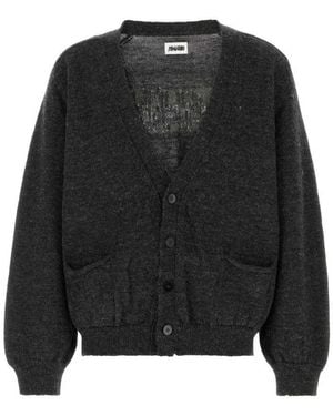 Magliano Dark Relaxed Cardigans - Black