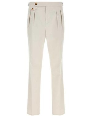 Brunello Cucinelli Pleated Pants - White