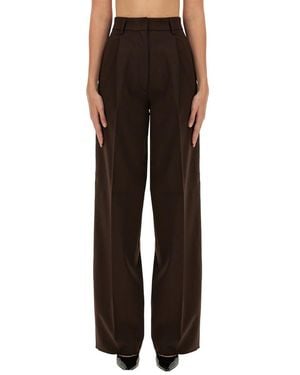 THE LATEST Regular Pleated Pants - Brown