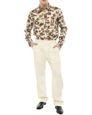 DSquared² Regular Flat Front Trousers - White