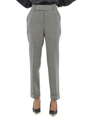 P.A.R.O.S.H. Slim Flat Front Pants - Gray