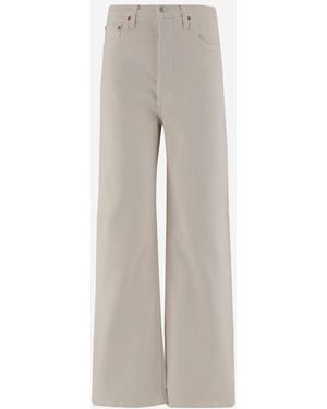 RE/DONE Stretch Cotton Pants - Gray