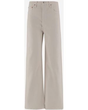 RE/DONE Stretch Cotton Pants - Gray