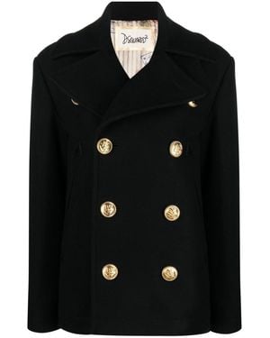 DSquared² Double-Breasted Blazer - Black