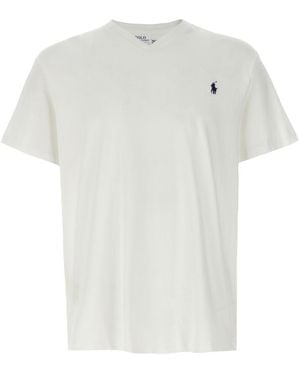 Ralph Lauren Logo Embroidery T-Shirt - White