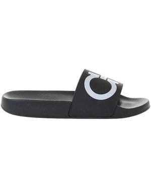 Ferragamo Logo Slides - Black