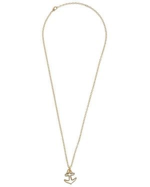 A.P.C. Golden Anchor Pendant Necklace - Metallic