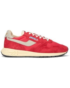 Autry Color Block Sneakers - Red
