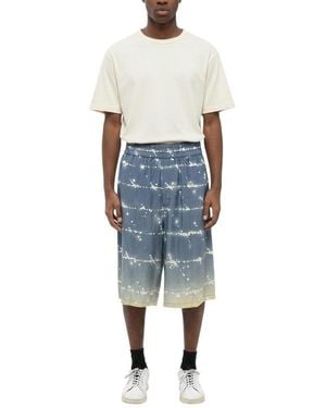 Jil Sander Elasticated Printed Shorts - Blue
