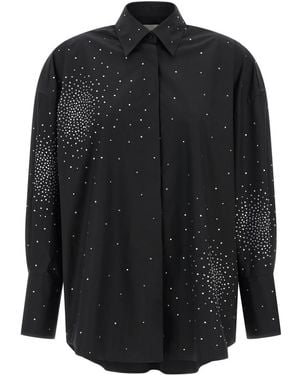 GIUSEPPE DI MORABITO Oversized Embellished Shirt - Black