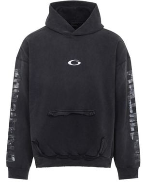 Balenciaga Logo Hoodie - Blue