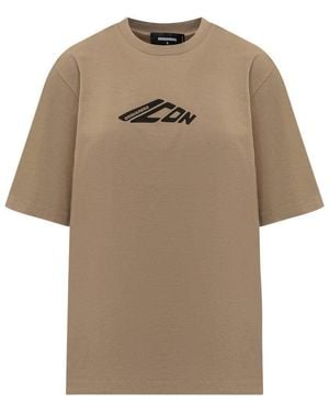 DSquared² Logo Crew Neck T-Shirt - Natural