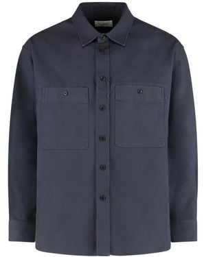 Lemaire Relaxed Overshirt - Blue