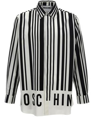 Moschino Contrast Print Shirt - Black