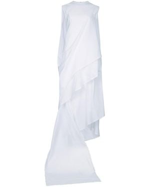 Jacquemus Ruffled Asymmetric Dress - White