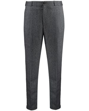 Moncler Flat Front Pants - Gray