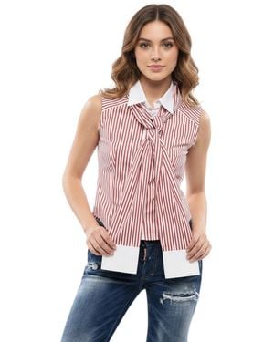 DSquared² Slim Stripes Shirt - Red