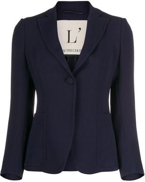 L'Autre Chose Slim Fit Blazer - Blue