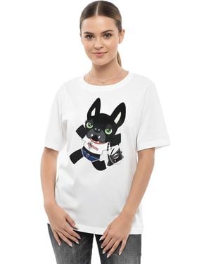 DSquared² Graphic Crew Neck T-Shirt - White