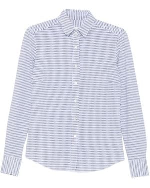 Xacus Regular Printed Shirt - White