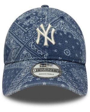 KTZ Paisley Print Baseball Hat - Blue