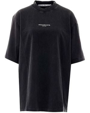 Alexander Wang Logo Crew Neck T-Shirt - Black