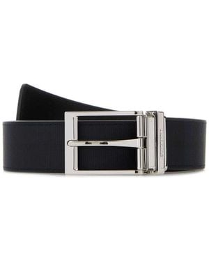 Burberry Check Buckle Belt - Black