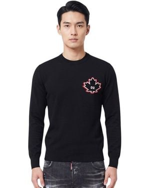 DSquared² Crew Neck Jumper - Blue