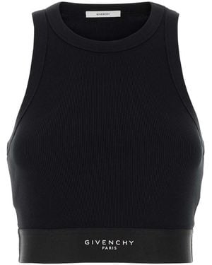 Givenchy Logo Crew Neck Top - Black