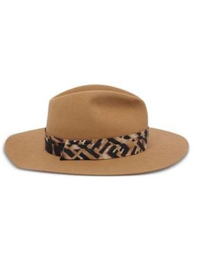 Fendi Wool Hat - Brown