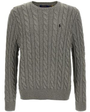 Polo Ralph Lauren Pullover Ls Cable-Knit Pullover Sweater - Gray