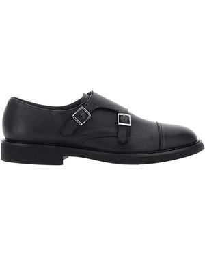 Doucal's Double Buckle Shoes - Black
