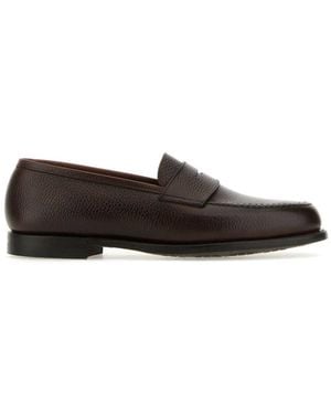 Crockett & Jones Leather Loafers - Brown