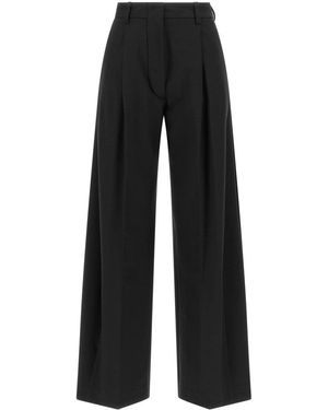 THE LATEST Loose Pleated Trousers - Black