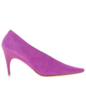 Balenciaga Slip On Pumps - Purple