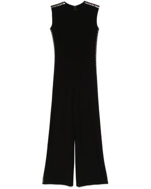 Norma Kamali Studded Long Jumpsuit - Black