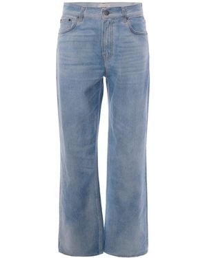 Haikure Flared Mid Rise Jeans - Blue