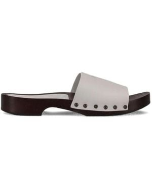 LA ROSE Slip-On Sandals - White