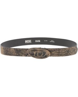 DIESEL Logo Belt - White