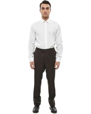 Corneliani Flat Front Pants - Gray