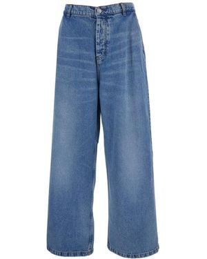 Ami Paris Stonewashed Denim Jeans - Blue