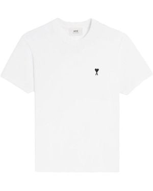Ami Paris Ami De Coeur Cotton T-Shirt - White