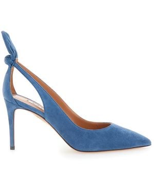 Aquazzura Pointed Toe Pumps - Blue