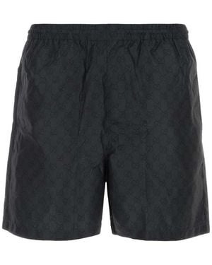 Gucci Printed Swim Shorts - Gray