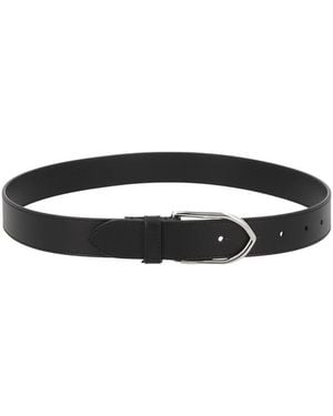 Jacquemus Solid Buckle Belt - Black