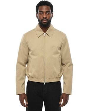 1989 STUDIO Shirt Collar Bomber Jacket - Natural