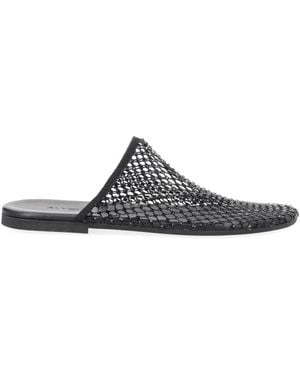 Alysi Textured Mules - Black