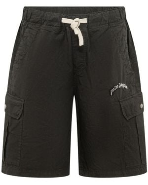 Palm Angels Logo Shorts - Black