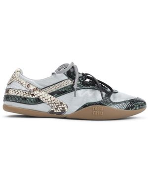 Miu Miu Lace-Up - Gray