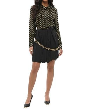 Balenciaga Pleated Mini Skirt - Black